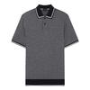 Mens Diamond Knitted Tipped Polo Shirt