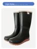 Botas de Chuva Impermeáveis Antiderrapantes de Cano Alto Warrior para Homens, para Trabalho, Pesca e Equitação