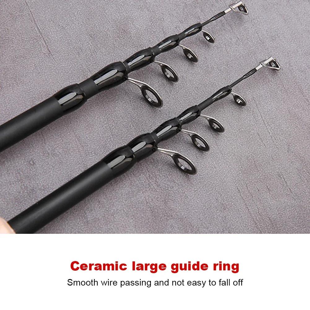 Spinning Telescopic Fishing Pole Lightweight Fishing Spinning Pole Professional Portable for Saltwater Freshwater Fishing