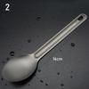 Environmental New Pure EDC Camping Tool Cutlery Fork Long Handle Spoon Outdoor Picnic Accessories Titanium Cookware