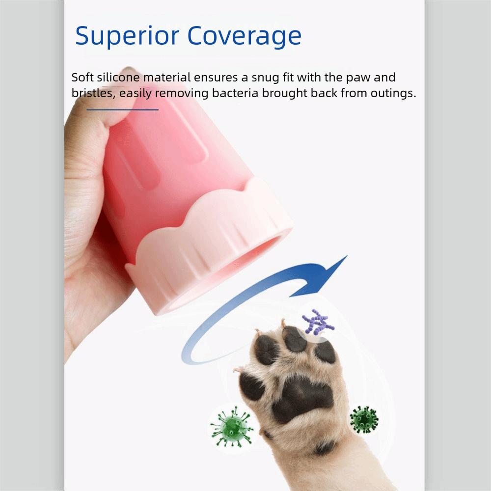 Reusable Pet Paw Cleaner Mud Removal Dog Foot Dirt Removal Brush Dog Foot Washing Cup  Outdoor