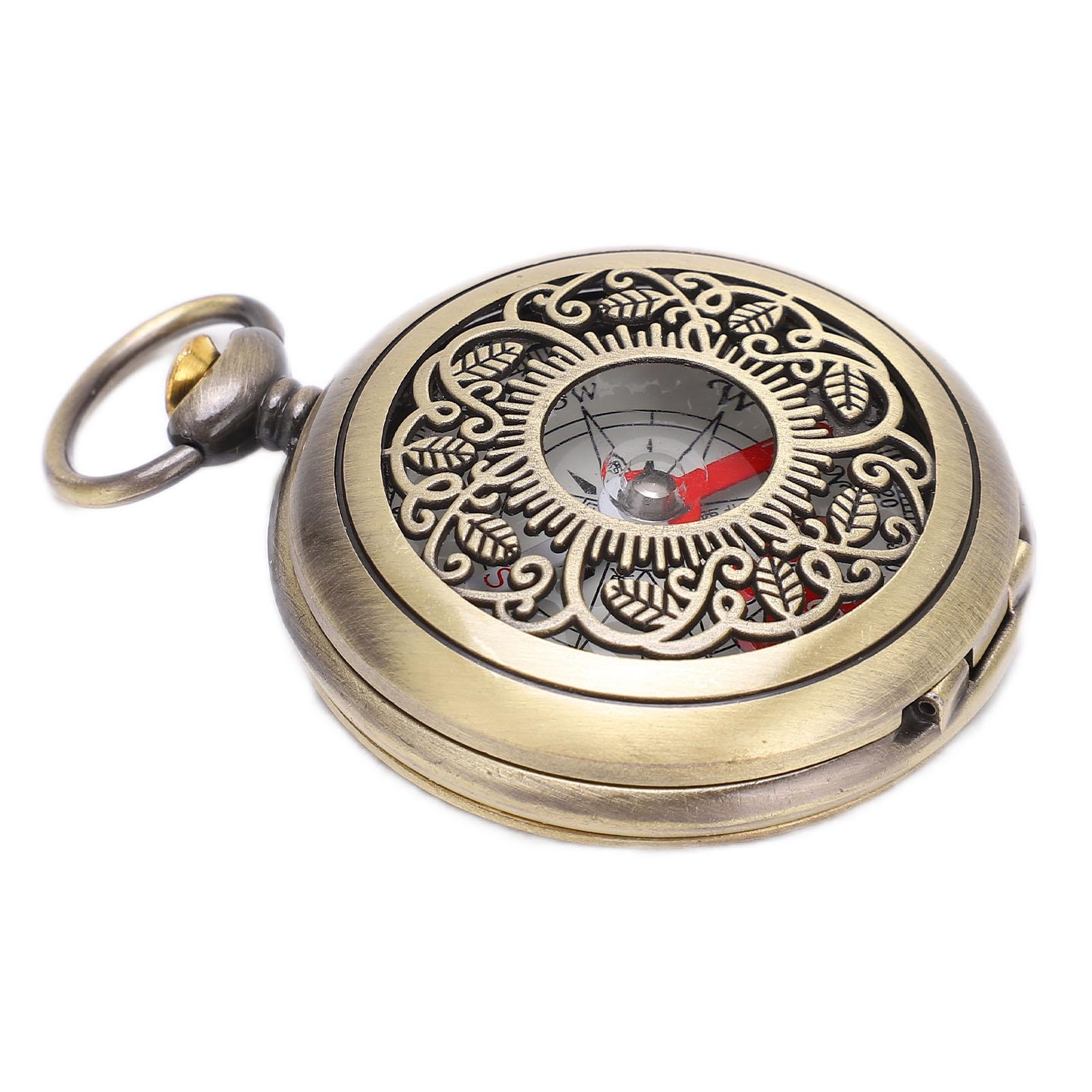 BEPAN Outdoor Retro Compass Camping Hiking Portable Pocket Brass Gold Color Copper Compass Navigation With Waterproof Characteristics