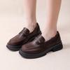 Shoes for Women Slip On Ladies Pumps Spring Autumn Round Toe Solid Profession Casual Chunky Heels Comfortable Loafers