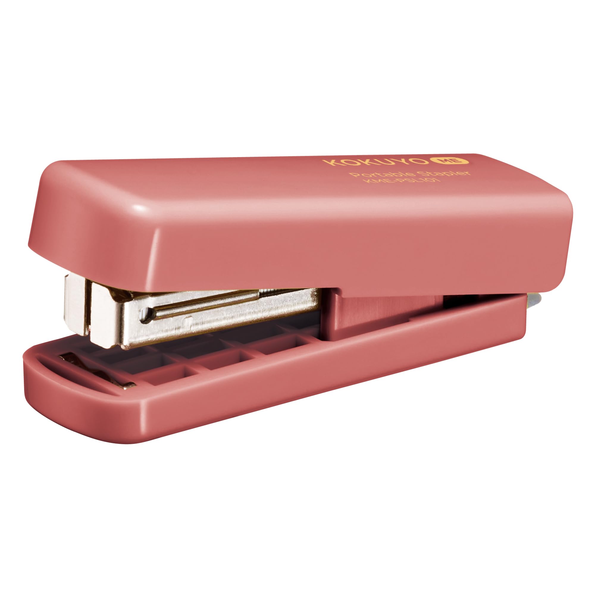 

KOKUYO Portable Stapler ME Foldable Canyon Clay Type, KME-PSL101MS