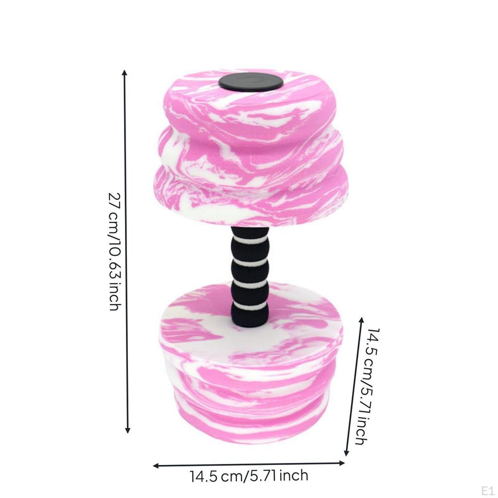 EVA Foam Water Dumbbell Buoyant with Ribbed Grip Lightweight Aquatic Exercise