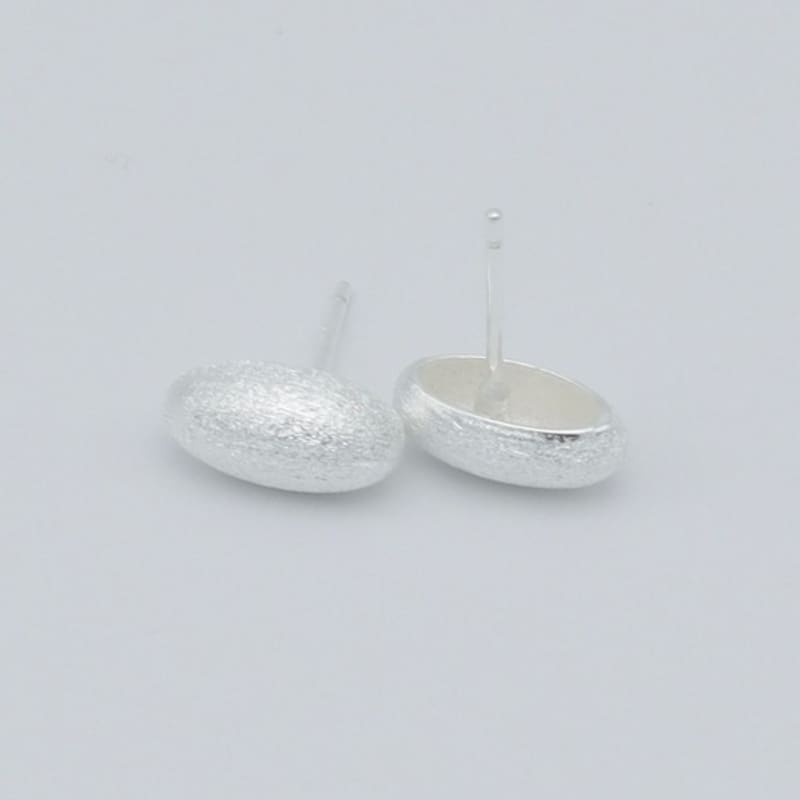BEFORE MOONRISE [Silver 925] Midnight Pebble Earrings SE206 - Matte