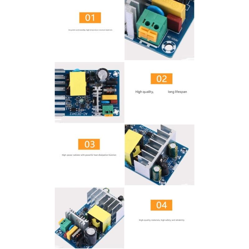 High Efficiency 100W Switching Power Supply Module AC220V To DC12V 8A Power Supply Board For Automation Systems