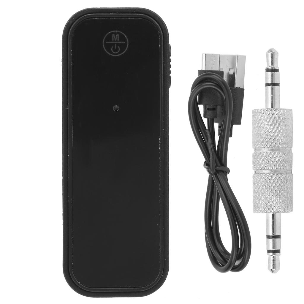 Bluetooth5.0 AUX Adapter 2in1 4H Akkulaufzeit Musikempfänger für Auto Kopfhörer Freisprechanruf
