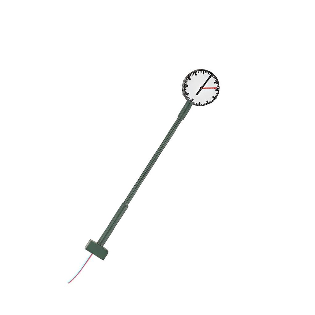 Platform Clock Lamps Metal DIY Material Miniature Lamppost Train Layout Lightweight Post Street Lights Bonsai Decorations