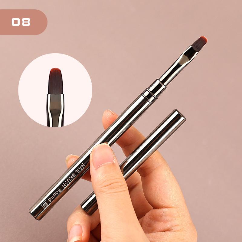 1Pcs Nail Art Brush Liner Brush Stripe Pattern Painting Brush Uv Gel Extension Drawing Carving Pen Diy Manicure Tool
