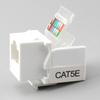 10Pcs RJ45 CAT5e Ethernet Network Keystone JackClip Module Wall Plug Connector