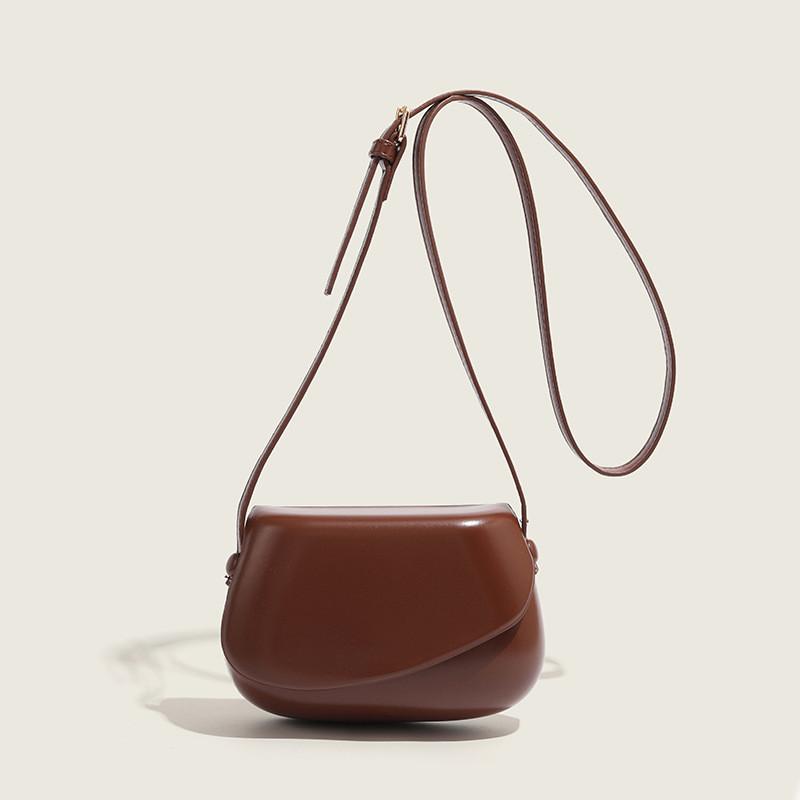 

IELGY Корейская версия ретро-сумки-седла, одно плечо через плечо, универсальная простая сумка для мобильного телефона карамельного цвета коричневый