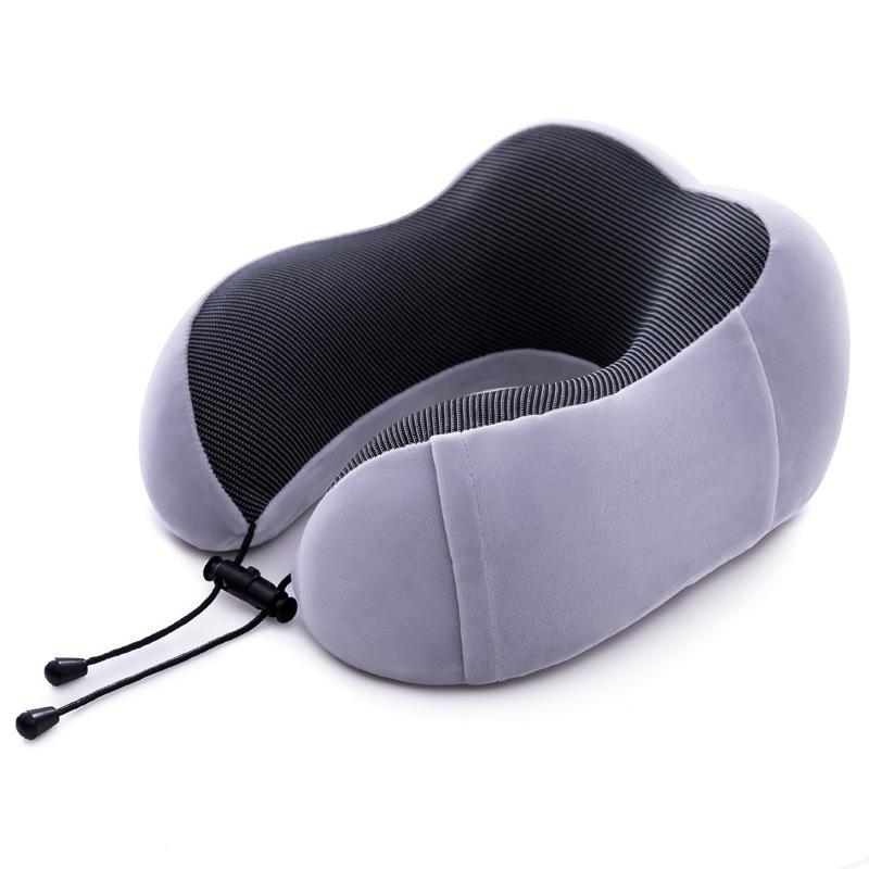 Cuscino Supporto Collo in Memory Foam Magnetico a Forma di Gobba di Cammello - Forma a U, Cuscino da Viaggio Portatile per la Protezione Cervicale