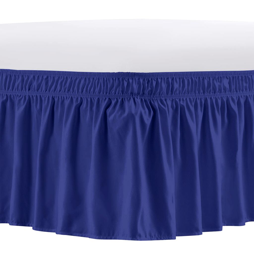 Bed Skirt Elastic Wrap Around Wrinkle Fade & Shrink Resistant Bed Skirt Bed Skirts for Adjustable Bed Easy Fit Dust Ruffle