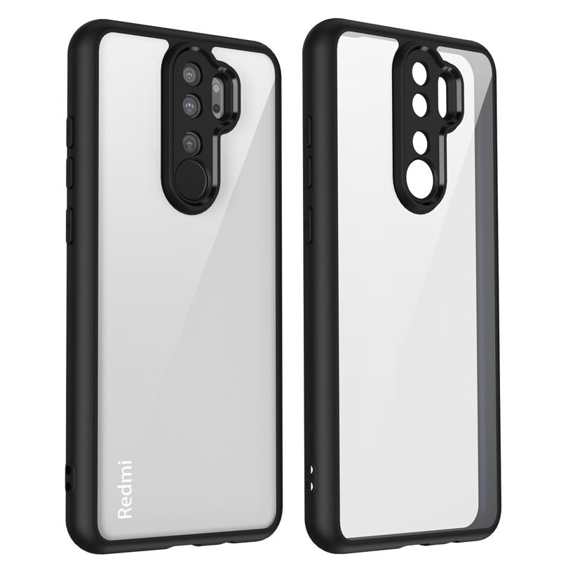 Pro Xiaomi Redmi Note 8 Pro Pouzdro Pokovený Nárazník Nárazuvzdorný Průhledný Zadní Kryt Tvrdé Matné Pouzdro na Telefon pro Xiaomi Redmi Note 8 Pro