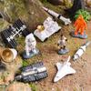 Oenux Space Astronaut Spaceship Rocket The Solar System Cosmic Planet Universe Model Action Figures Miniature Education Kid Toys