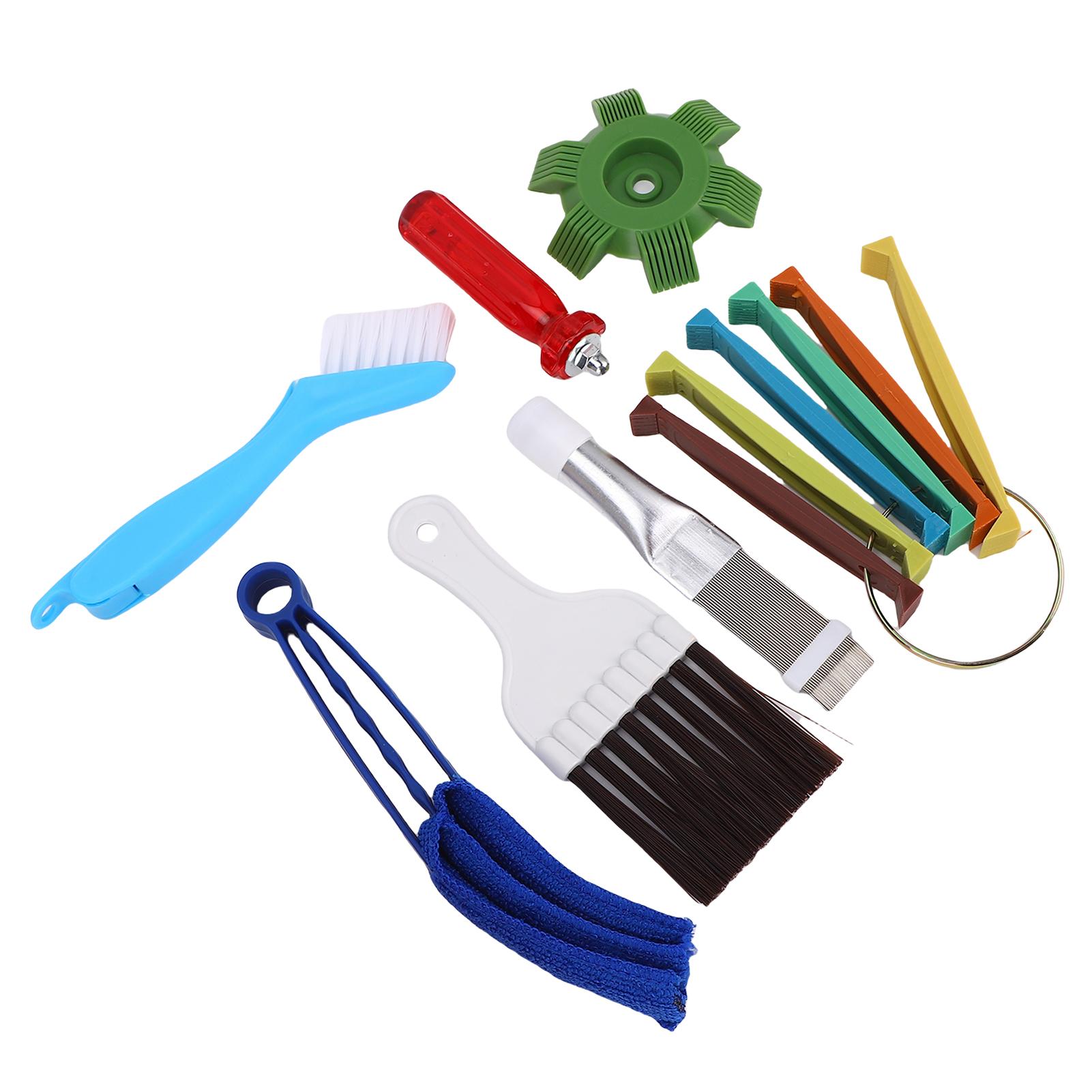 

Набор для чистки ребер кондиционера Гребень для ребер кондиционера Выпрямитель Щетка для чистки змеевиков ОВКВ Щетка для чистки кондиционера