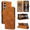 For Sony Xperia 1 VI Case with Thickened Strap RFID Blocking Wallet Stand Leather Flip Phone Cover