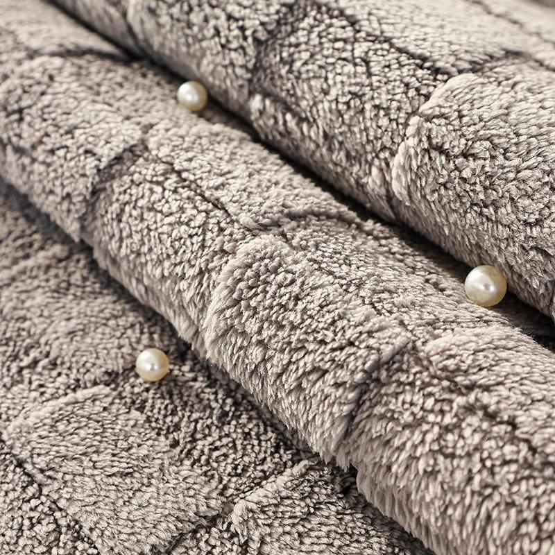 Thicken Sofa Cover Universal Soft Velvet Sofa Cushion Non-slip Couch Towel Mat for Living Room Four Seasons
