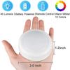 3/6Pcs RGBW LED Puck Night Lights Remote Control Dimmable Under Cabinet Light Battery Operated Wireless Push Lamp Kitchen Closet