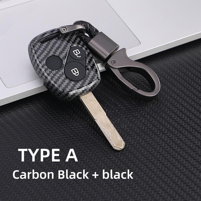 Carbon Fiber Car Key Fob Case Cover For Honda Accord Civic Cr-V Fit Ridgeline