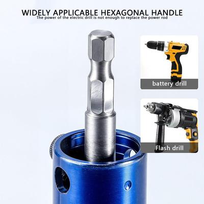 Rohrbruch-Ausdrehwerkzeug Rohrbruch-Gewindeentferner Passend für 1/2in 3/4in 1in Rohr Hochleistungs-Wechsler für Bohrmaschine Installateure Dusche