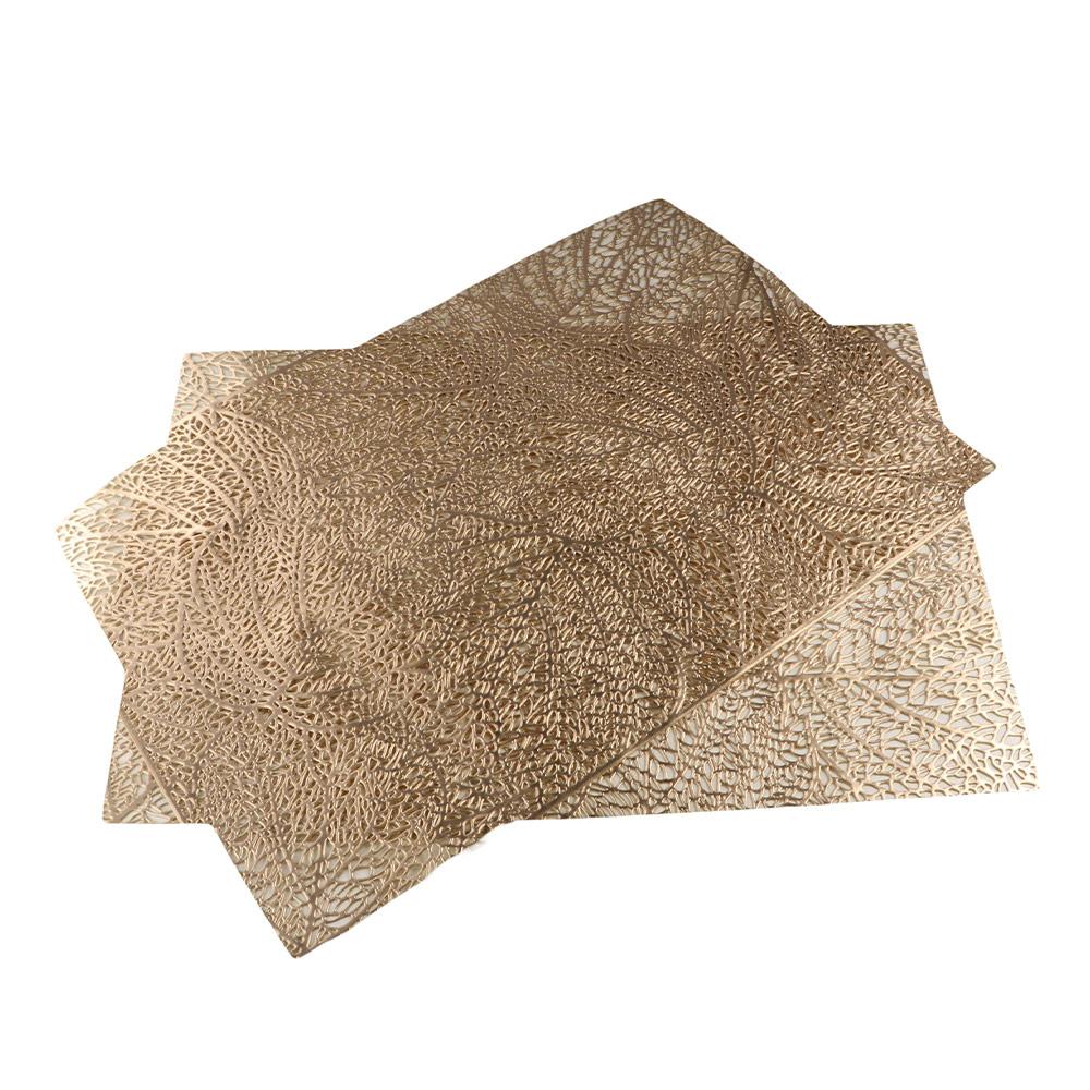 

ПВХ полые подставки для столовых приборов, устойчивые к пятнам, подставки под стаканы, коврики для украшения стола серебряный