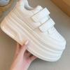 Velcro little white shoes women's autumn new thick-soled heightening casual women's shoes fashion versatile classic board shoes