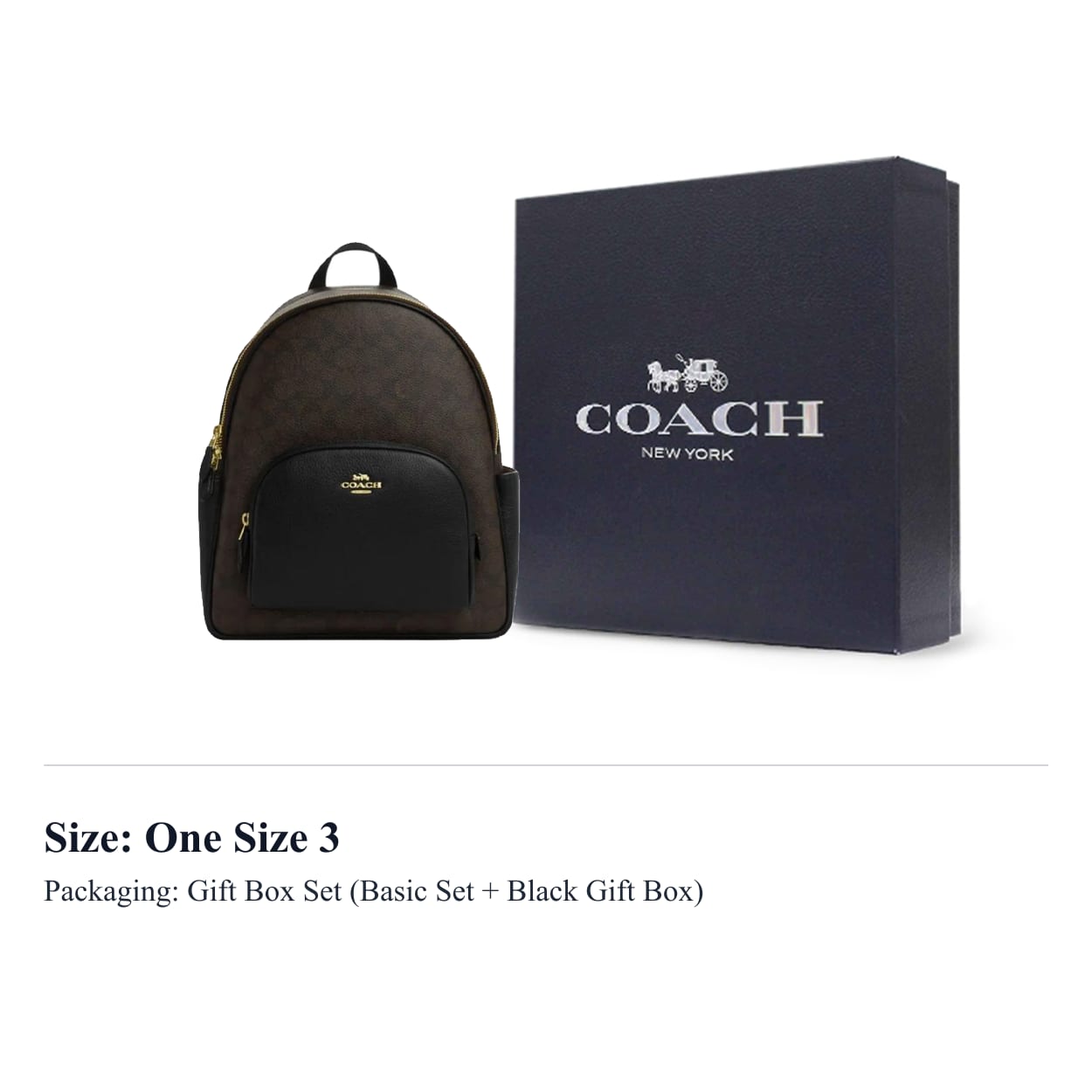 COACH Court Cow Leather With Artificial