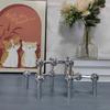 Nordic Style Candle Holder Metal Molecular Structure Triangle Candlestick  Gift