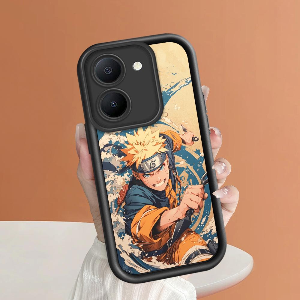 Soft Silicone Square Ladders Cartoon Pattern Full Cover Camera Protection Shockproof Case for iPhone Infinix Tecno Vivo