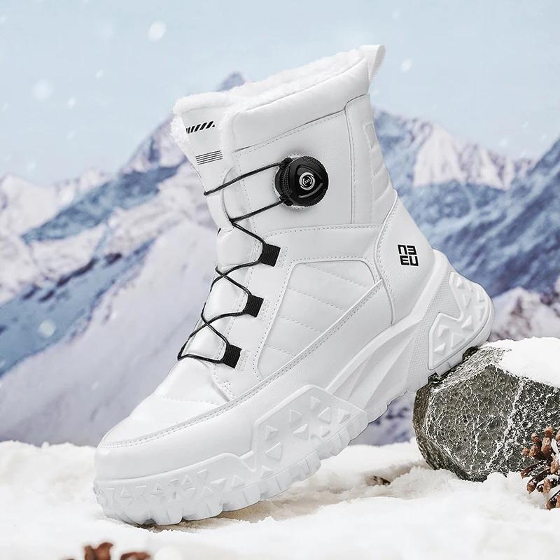 Botines Suela Gruesa Botas de Invierno para Hombre Zapatillas de Hombre Calzado para Hombre Antideslizante Resistente al Desgaste de Caña Alta Deportivo y de Ocio