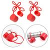 2 Sets Flat For Hydraulic Coupler For Hydraulic Quick Connector PVC Rubber Dust Cap Dust Cover With Tear-Resistant Structure
