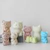 Silicone Mold Cats Shaped  Rebound Decompression Toy Molds Practical Ornaments Making Mould Jewelry Tool for Craftsmen