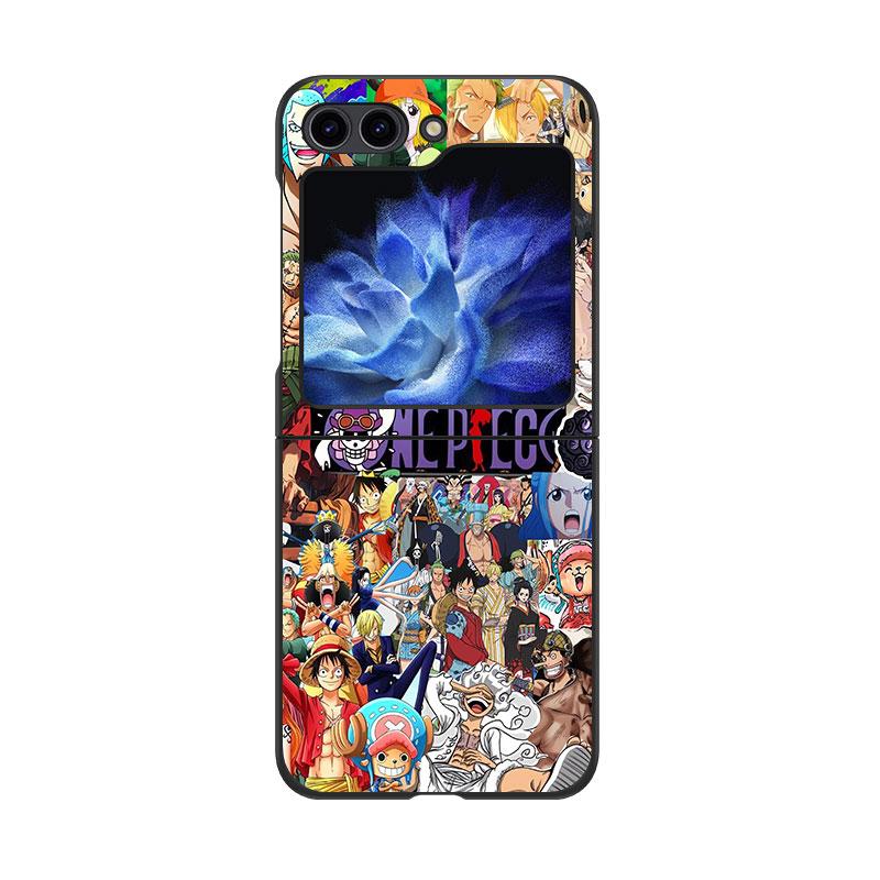Hoesje voor Samsung Galaxy Z Flip Z Flip 3 Z Flip 5 Z FLIP 6 Achterkant Cartoon Q Versie Van Zoro