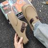 Platform Half Shoes Mules for Man Loafers Slippers Closed Toe Slip On Flat Sneakers Slides Sandals Summer Open Back Casual Shoes