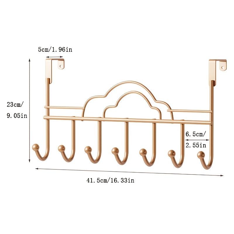 Modern Cast Iron Cloud Door Topper Rack, Wall-Mounted Metal Clothes Hanger, No Drilling Required, for Bags, Towels, Hats, Bathrobes