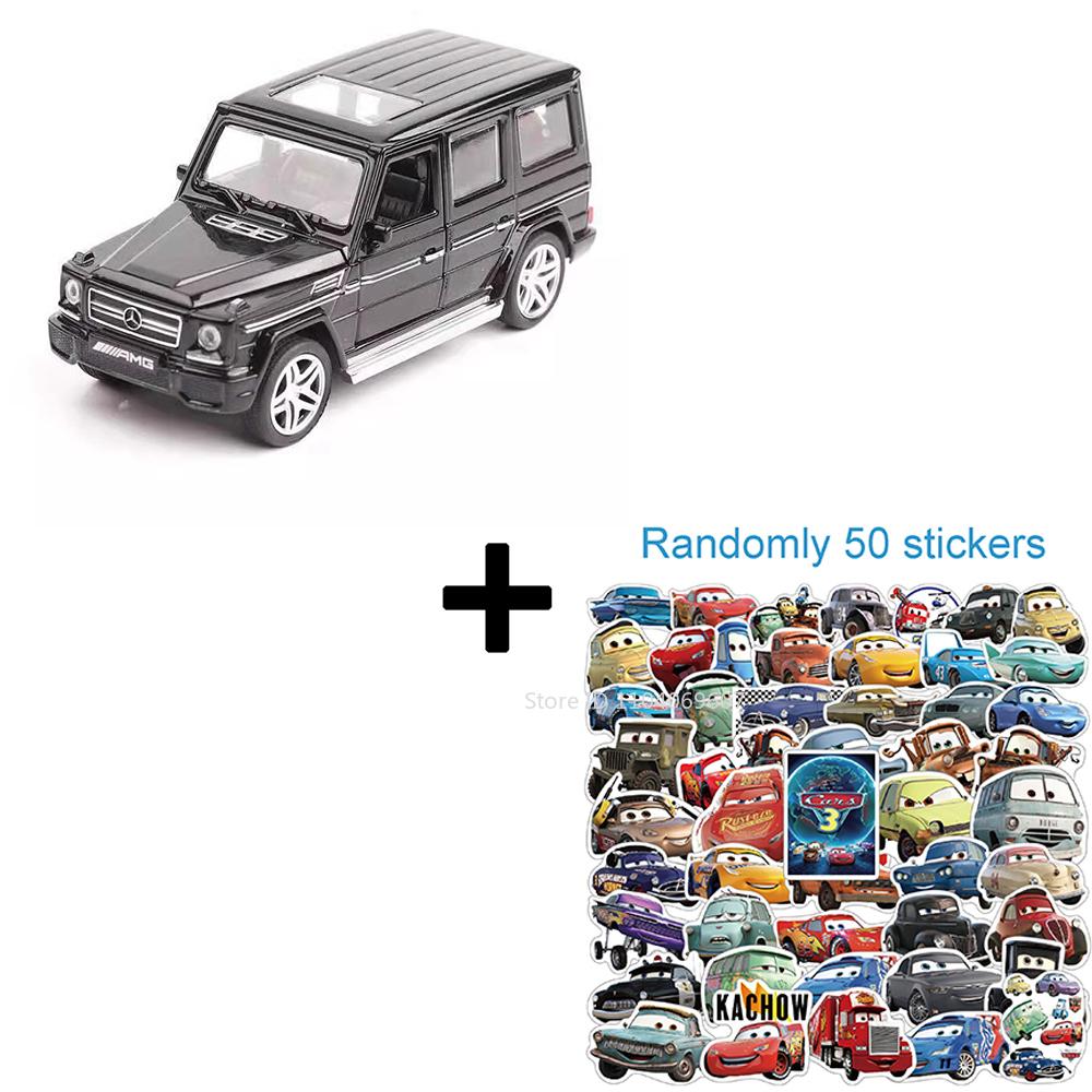 1:32 Scale G65 Alloy Diecast Toy Car Models 4 Doors Opened Sound Light Pull Back Hihgh Simulation SUV Vehicles for Kids Presents