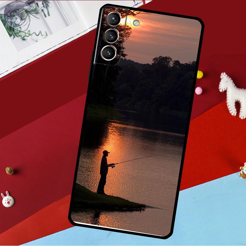 

Fishing Rod Funda For Samsung Galaxy S26 S25 S24 S22 S23 Ultra Plus S20 S21 FE S9 S10 S25 FE Phone Case Galaxy S21