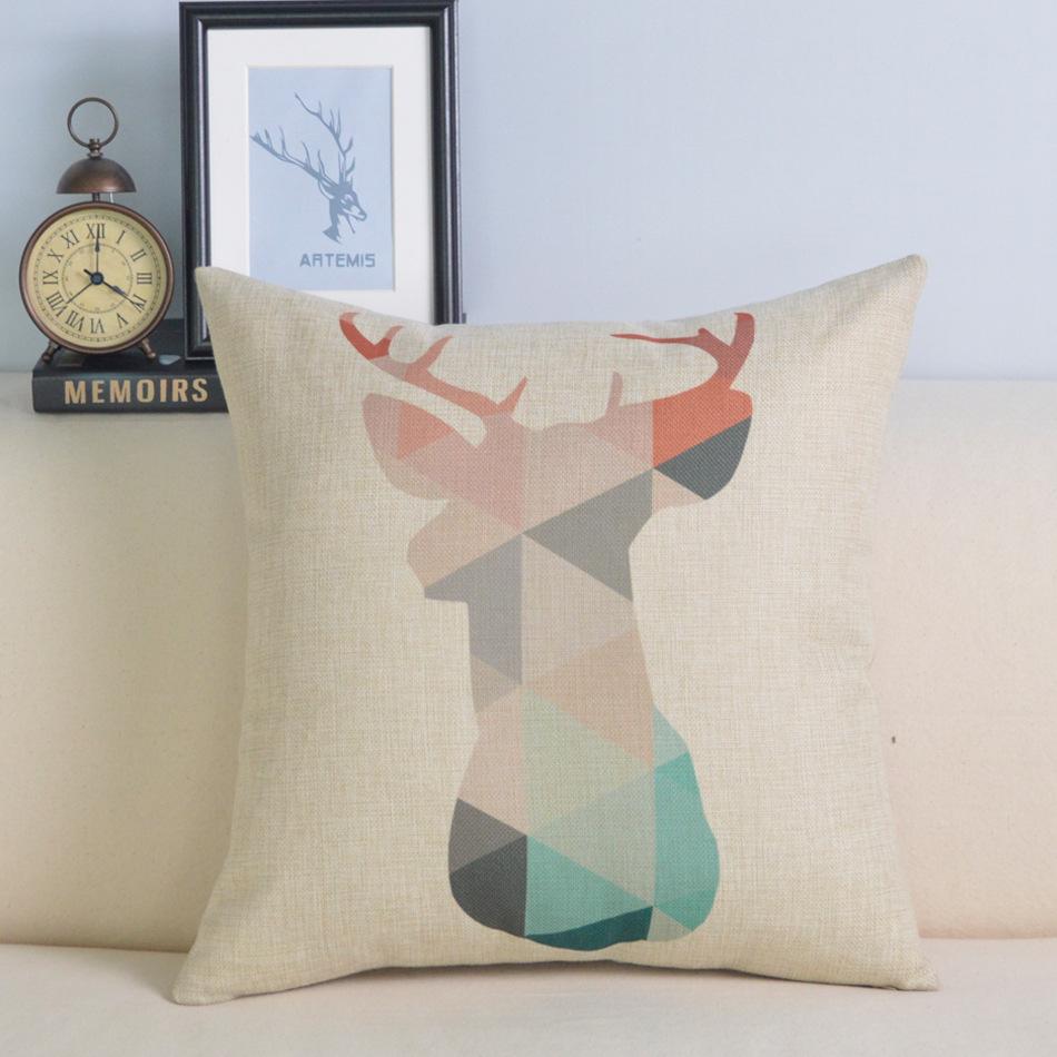 Pillow Cushion Cover Pillow Case Office Waist Back Sofa Seat Bedside Protection Pillow on The Head of The Bed Is Suitable for Nordic Household Use