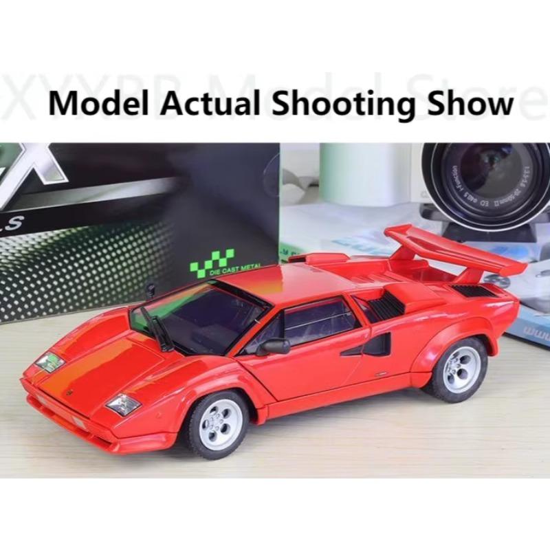 1/24 Высококачественная литая модель автомобиля WELLY Lamborghini Countach LP 5000S Гоночная машина Металлическая экзотическая игрушка из сплава для детской коллекции