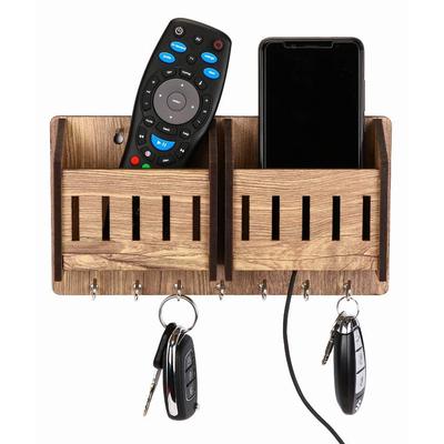 Ev için Anahtarlık | Duvar için Ahşap Anahtarlık | Anahtarlık Standı | Anahtarlık Askısı | Duvar için Anahtarlık Tutucular (7 Kancalı, MDF Bej)