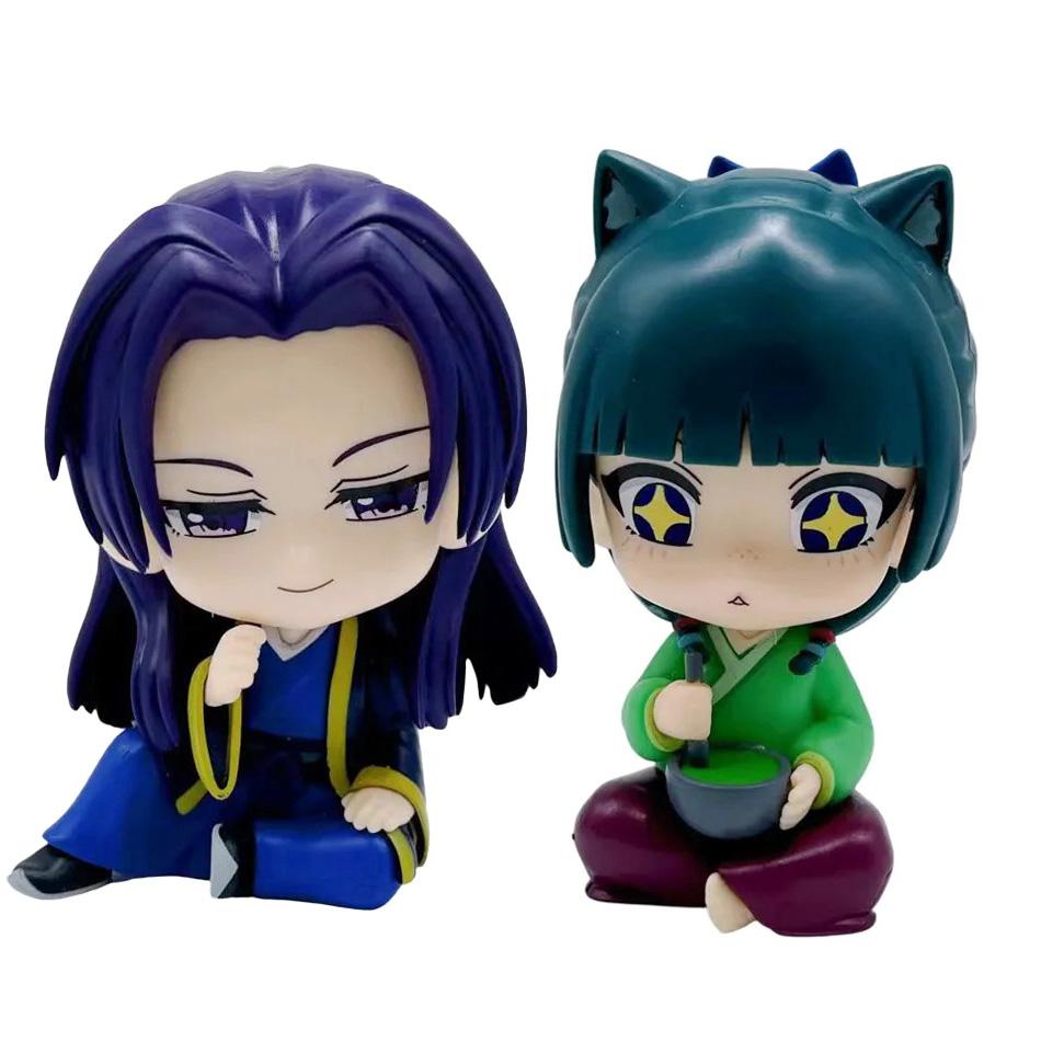 Anime Dzienniki Aptekarki 11cm Maomao Jinshi Styl Kwaii Figurki Zabawki Model PVC Lalka Kolekcjonerska Urocza Dekoracja Biurka Prezenty