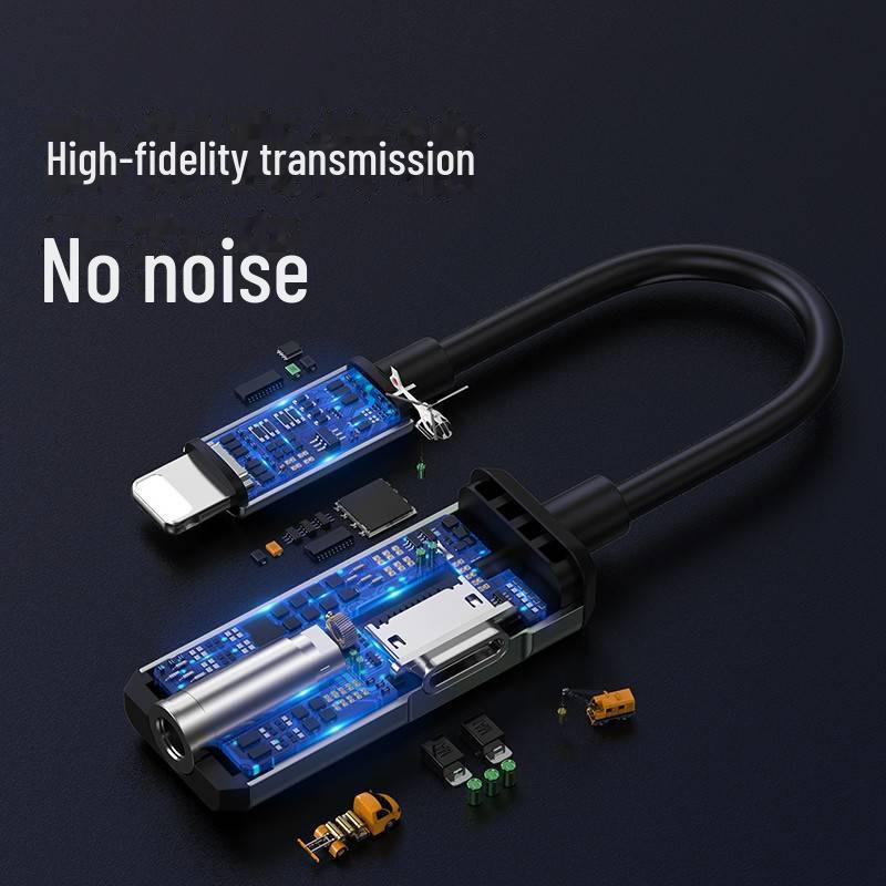 PISEN Charging Audio Adapter for Apple Devices: Charge, Listen To Music & Play Games Simultaneously