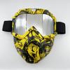 Windproof Outdoor Mask Glasses Men Off-road HD Lens MX MTB ATV Anti-Fog Full Face Protection Tactical Helmet Mask Adjustable