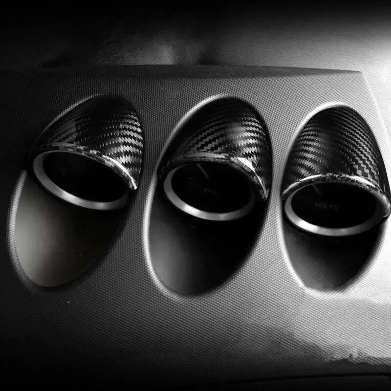 For RHD LHD Nissan 350Z Z33 2003-2009 Carbon Fiber Center Dashboard Gauge Pod Pointer Cover Trim Car Interior Accessories