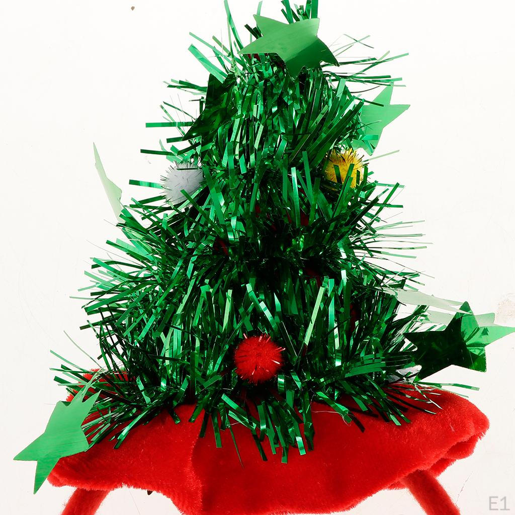 Mini Christmas Tree with Star Headband Red