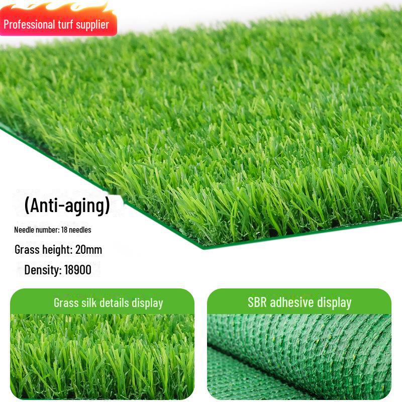 Outdoor Green Artificial Turf Mat for Kindergartens & Football Fields