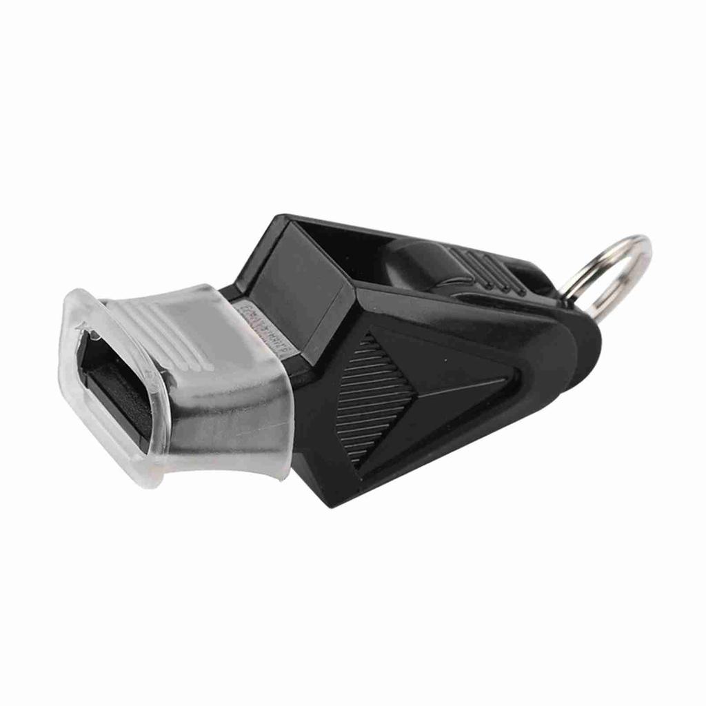 Professional Coach Whistle Coreless Match Whistle Set for School Outdoor Sports with Toothguard and Lanyard Black
