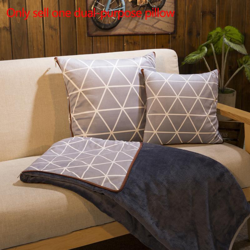Coral Velvet Throw Pillow Dual-purpose Throw Pillow Variable Quilt Home Sofa Pillow Car Warm Artifact